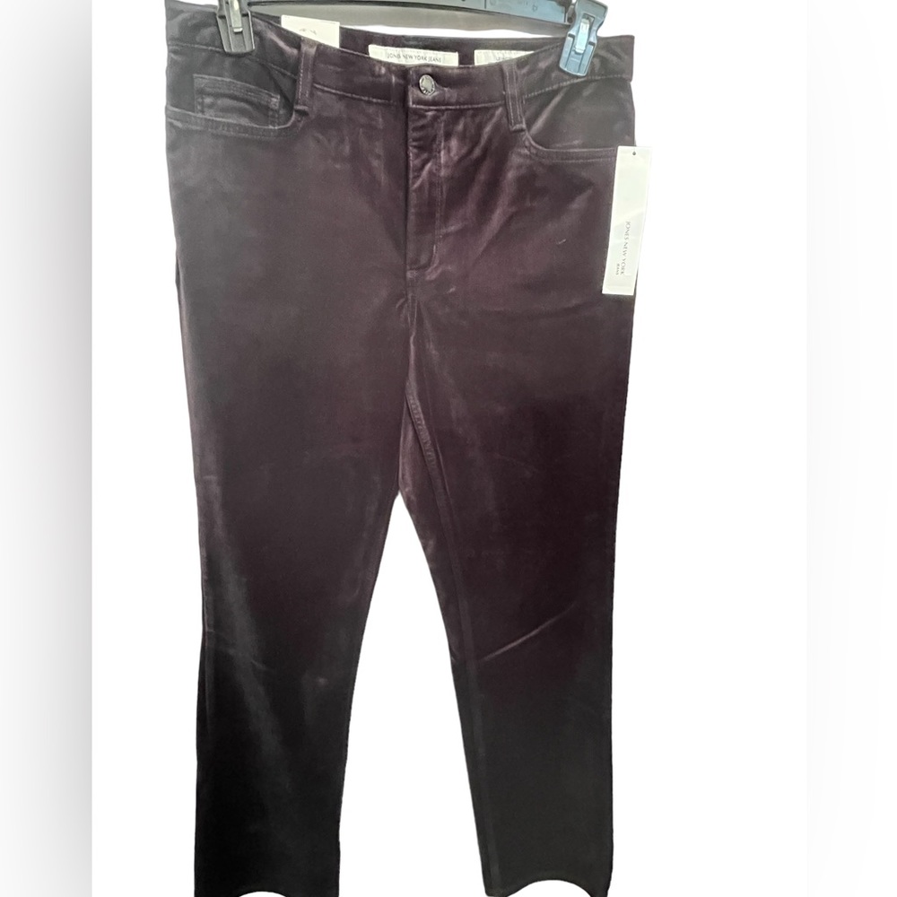 Jones New York Velvet Jeans Size 14 Color Charcoal Heather New with tags